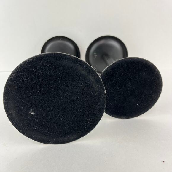 Crate & Barrel Metal Pillar Candle Holders - Picture 7 of 8